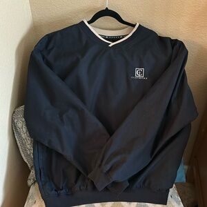 AHEAD Authentics - Black Golf Windbreaker Pullover Men’s Large